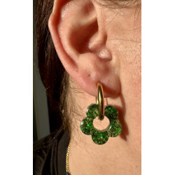 Les Poppy Vert à paillettes