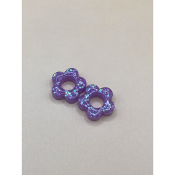 Les Poppy  Violet à paillettes