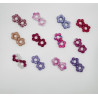 Les Poppy  Violet à paillettes