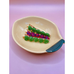 Les Noa vert à paillettes