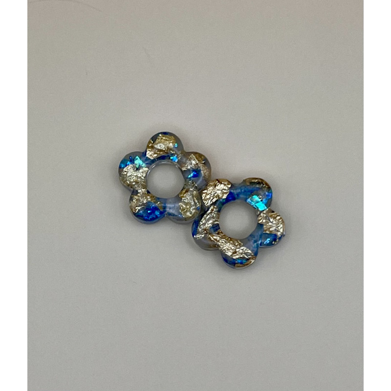 Les Poppy Bleu et doré Les Poppy Bleu et doré