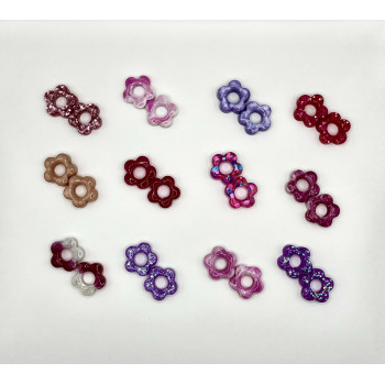 Les Poppy Violet clair à paillettes