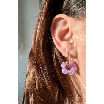 Les Poppy Violet clair à paillettes